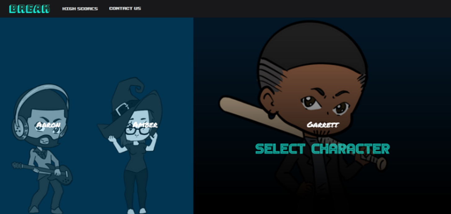 CHARACTER SELECT