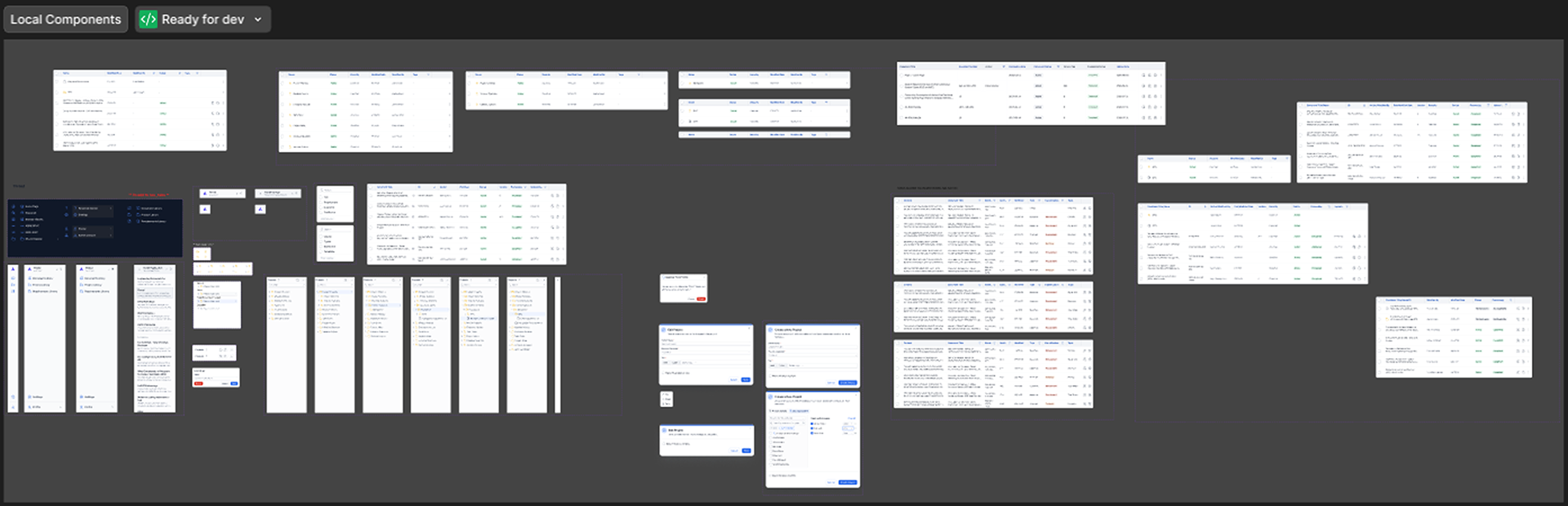 LOCAL COMPONENTS · READY FOR DEV